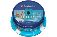 Verbatim CD-R 700MB 52X 25er SP Photo Pri 25 Stüc