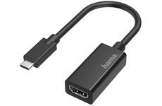 Hama USB-C auf HDMI Adapter (schwarz)