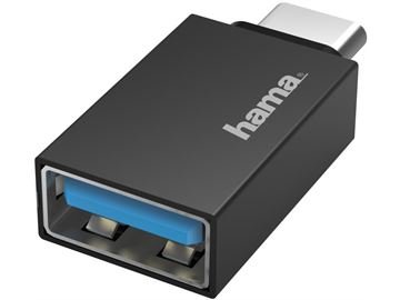 Hama USB-C-OTG auf USB-A-Adapter (schwarz)
