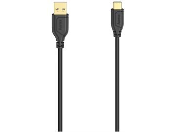 Hama Flexi & Slim USB-C Kabel (0,75m) (schwarz)