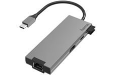 Hama USB-C-Multiport-Adapter 5 Ports (grau)