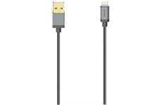 Hama USB-Kabel mit Lightning Con. (0,75) (schwarz)