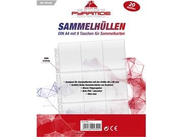 Software Pyramide Sammelkarten Hüllen DinA4 20er Pack