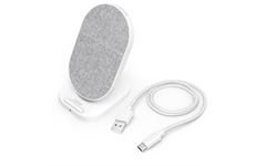 Hama Wireless Charger QI-FC10S-Fabric (weiss)