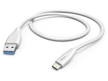 Hama Ladekabel USB-A>USB-C (1,5m). (weiss)