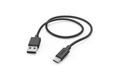 Hama Ladekabel USB-A>USB-C (1m) (schwarz)