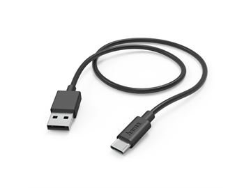 Hama Ladekabel USB-A>USB-C (1m) (schwarz)