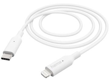Hama Ladekabel USB-C>Lightning (1m) (weiss)