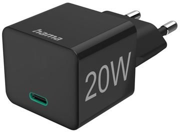 Hama Mini-Schnellladegerät USB-C (20W) (schwarz)