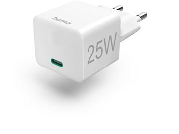 Hama Mini-Schnellladegerät USB-C (25W) (weiss)