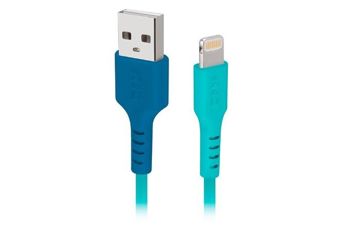 SBS Lade- und USB-Datenkabel - Lightning blau