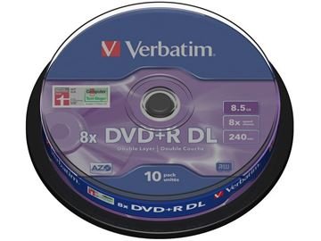 Verbatim DVD+R DL 8,5GB 8x 10er SP 10 Stück